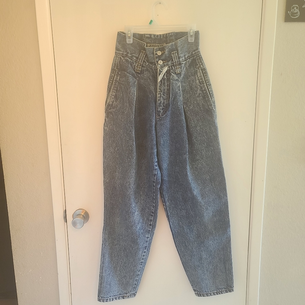 Vintage 80's Retro Acid washed high Waisted baggy harem pants Classic Jordache. - Picture 3 of 13